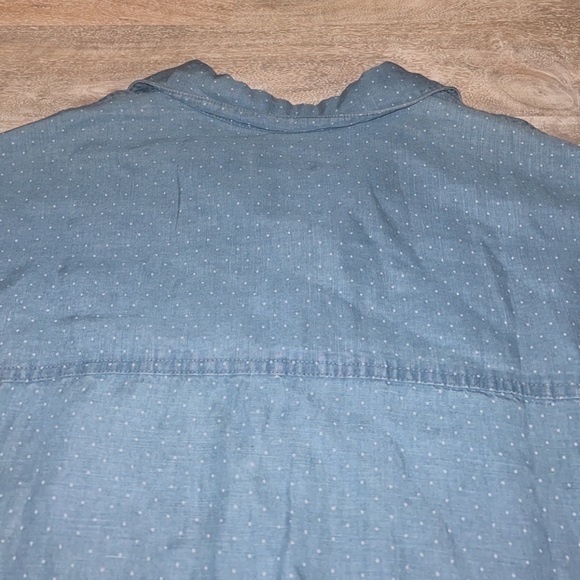 Marine Layer Rebecca Popover Tencel & Linen Blend Short Sleeve Dress - Picture 9 of 11